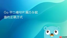 Go 中二维切片遍历与赋值的正确方式