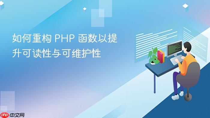 如何重构 PHP 函数以提升可读性与可维护性