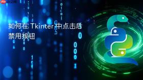 如何在 Tkinter 中点击后禁用按钮

