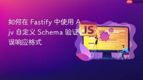 如何在 Fastify 中使用 Ajv 自定义 Schema 验证错误响应格式