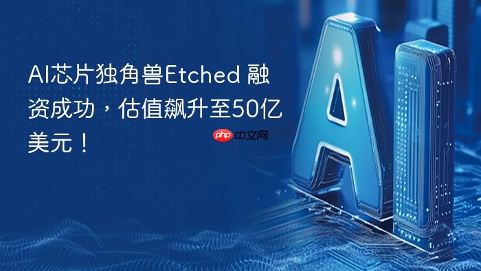 ai芯片独角兽etched 融资成功,估值飙升至50亿美元!