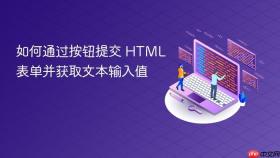 如何通过按钮提交 HTML 表单并获取文本输入值