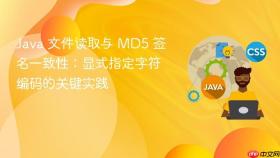 Java 文件读取与 MD5 签名一致性:显式指定字符编码的关键实践