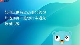 如何正确将动态变化的切片追加到二维切片中避免数据污染
