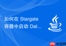 如何在 Stargate 容器中启动 DataStax CDC 代理？