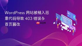 WordPress 网站被植入恶意代码导致 403 错误与首页篡改