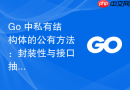 Go 中私有结构体的公有方法：封装性与接口抽象的核心实践