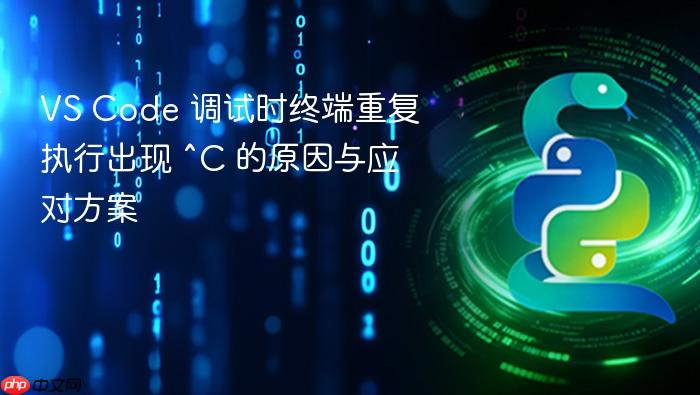 VS Code 调试时终端重复执行出现 ^C 的原因与应对方案
