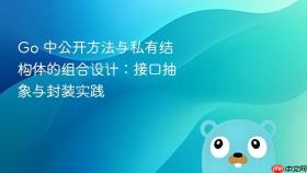 Go 中公开方法与私有结构体的组合设计：接口抽象与封装实践
