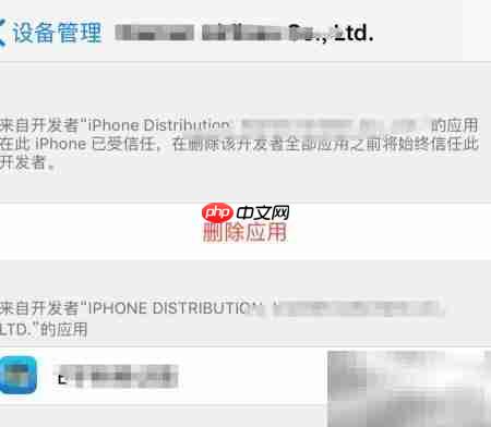 iPhone应用打不开?信任开发者