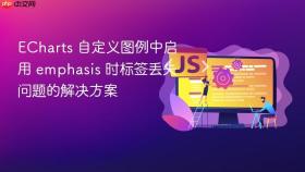 ECharts 自定义图例中启用 emphasis 时标签丢失问题的解决方案