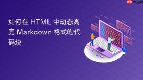 如何在 HTML 中动态高亮 Markdown 格式的代码块
