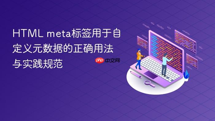 HTML meta标签用于自定义元数据的正确用法与实践规范
