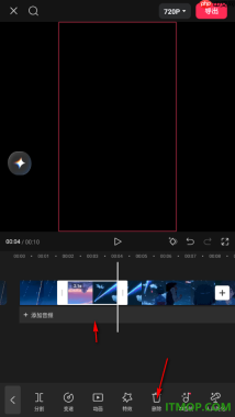 剪映手机版设置将分割出来不要的视频片段删除的方法