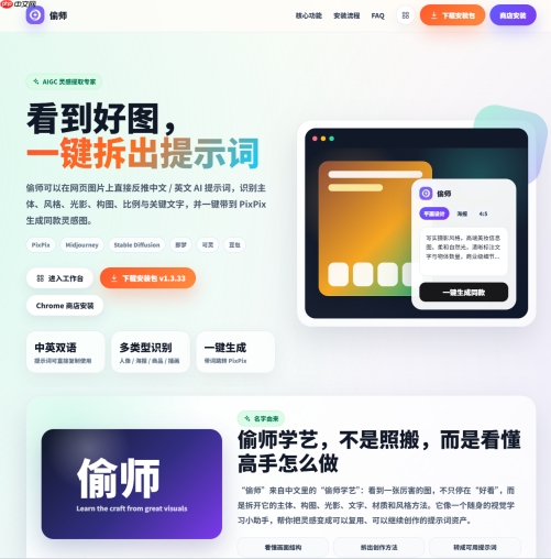 2026保姆级教程：图片AI提示词反推，偷师图片转Prompt工具怎么用？