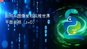 如何从图像坐标反推世界平面坐标(z=0)