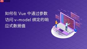 如何在 Vue 中通过参数访问 v-model 绑定的响应式数据值