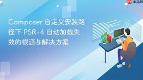 Composer 自定义安装路径下 PSR-4 自动加载失效的根源与解决方案