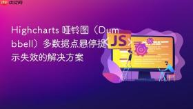 Highcharts 哑铃图(Dumbbell)多数据点悬停提示失效的解决方案