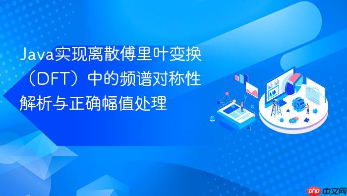 Java实现离散傅里叶变换(DFT)中的频谱对称性解析与正确幅值处理