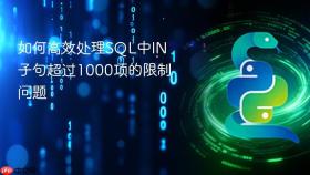 如何高效处理SQL中IN子句超过1000项的限制问题
