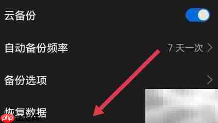 如何恢复备份数据