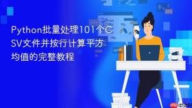 Python批量处理101个CSV文件并按行计算平方均值的完整教程