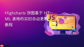 Highcharts 饼图基于 HTML 表格的实时自动更新教程