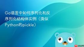 Go语言中如何序列化和反序列化结构体实例（类似Python的pickle）
