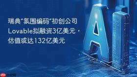 瑞典“氛围编码”初创公司lovable拟融资3亿美元，估值或达132亿美元