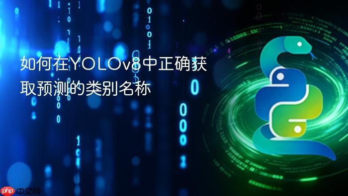 如何在YOLOv8中正确获取预测的类别名称