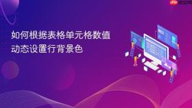 如何根据表格单元格数值动态设置行背景色