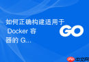 如何正确构建适用于 Docker 容器的 Go 二进制文件
