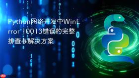 Python网络开发中WinError 10013错误的完整排查与解决方案