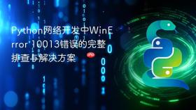 Python网络开发中WinError 10013错误的完整排查与解决方案
