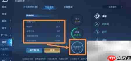 王者赛年综合分计算解析