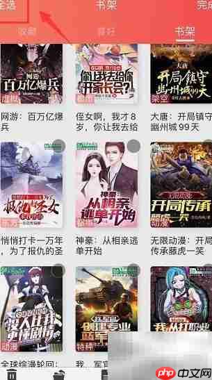 飞卢小说一键清空书架教程