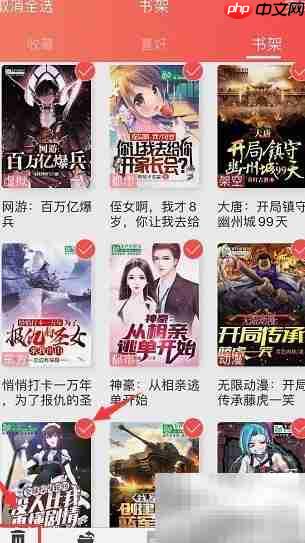 飞卢小说一键清空书架教程