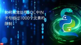 如何高效处理SQL中IN子句超过1000个元素的限制