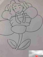 拇指姑娘简笔画教程