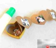 纸板DIY大头贴心形盒