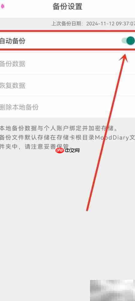 密码日记本自动备份开启指南