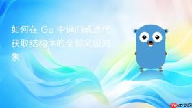 如何在 Go 中递归或迭代获取结构体的全部父级对象