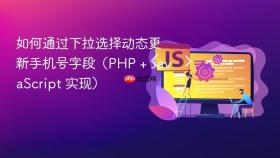 如何通过下拉选择动态更新手机号字段（PHP + JavaScript 实现）
