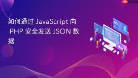 如何通过 JavaScript 向 PHP 安全发送 JSON 数据