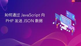 如何通过 JavaScript 向 PHP 发送 JSON 数据