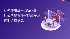 如何使用单一XPath表达式匹配多种HTML结构提取运费信息