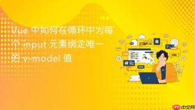Vue 中如何在循环中为每个 input 元素绑定唯一的 v-model 值