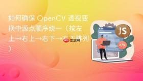 如何确保 OpenCV 透视变换中源点顺序统一（按左上→右上→右下→左下排列）
