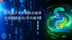 如何基于布尔条件分组并实现跨组前向/后向填充